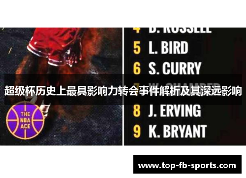 超级杯历史上最具影响力转会事件解析及其深远影响